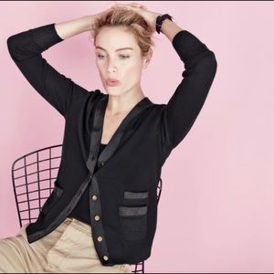 J. Crew Harlow Cardigan, Black XXS